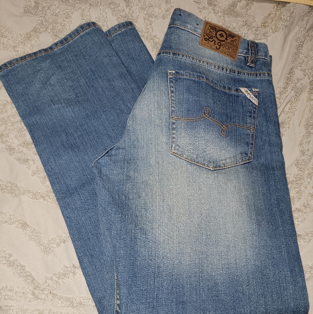 Blue denim LRG Lifted Research Group jeans pants
